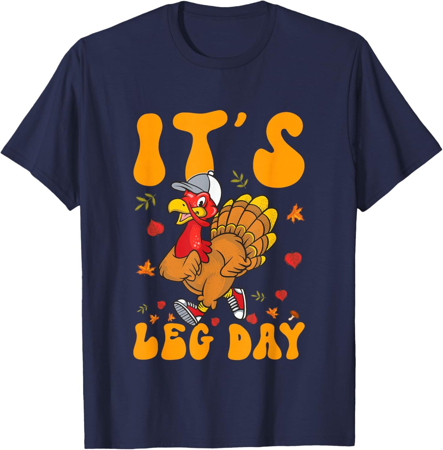 Turkey Trot Gear Costume Kids Thanksgiving Turkey Running T-Shirt - T-Shirt | Navy