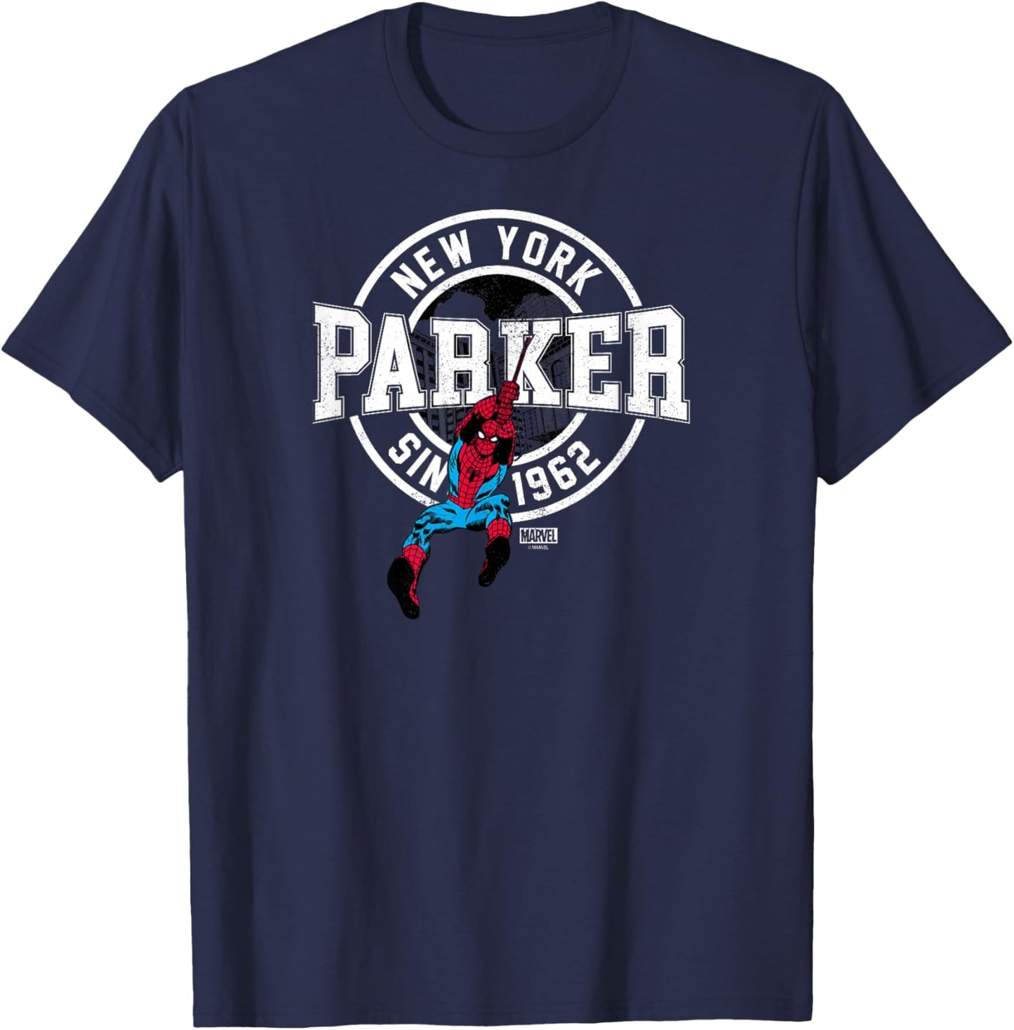 Spider-Man - Peter Parker Collegiate T-Shirt - T-Shirt | Navy