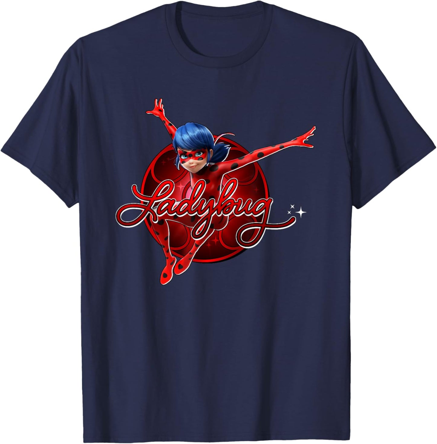 Miraculous Collection Ladybug Badge02 T-Shirt - T-Shirt | Navy