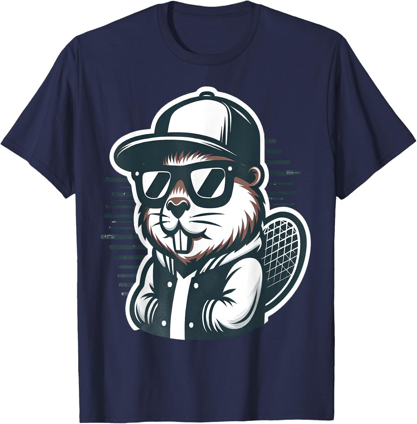 Vintage Beaver T-Shirt - T-Shirt | Navy