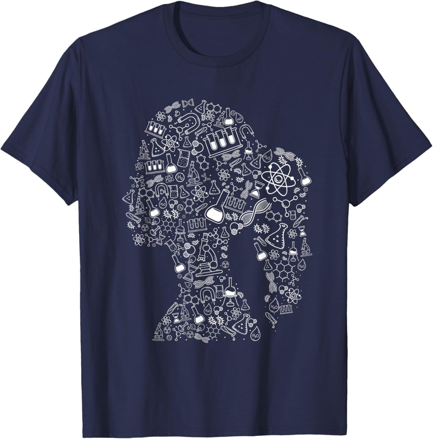 Woman In Science - Chemistry Student Biologist Chemist T-Shirt - T-Shirt | Navy