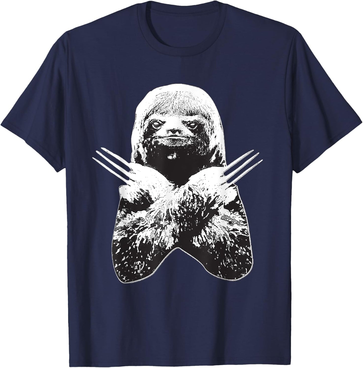 Sloth Slotherine Halloween Costume Graphic Fighting T-Shirt - T-Shirt | Navy