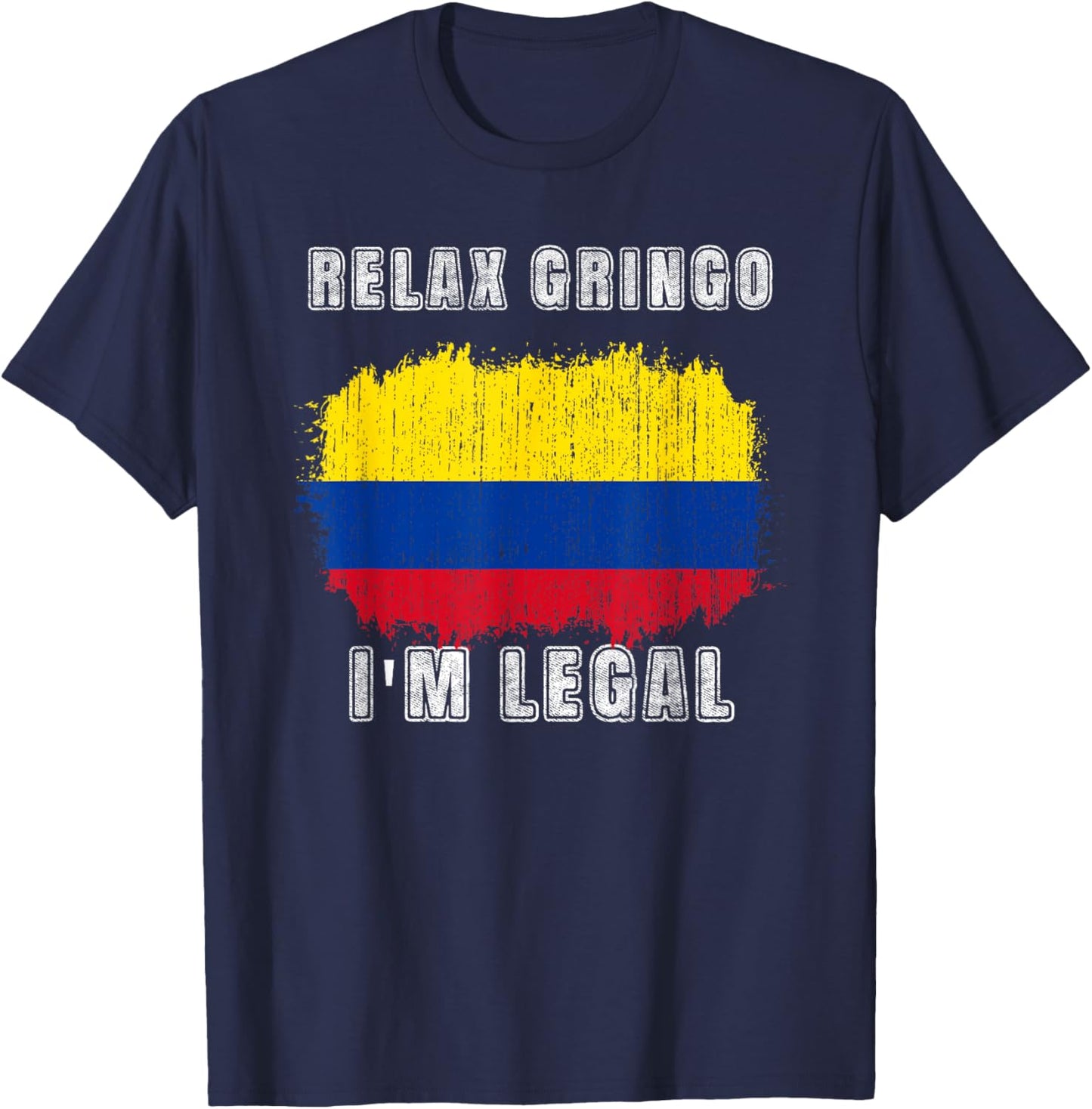 Colombiana Colombia Flag Funny Colombian Girl Women T-Shirt - T-Shirt | Navy