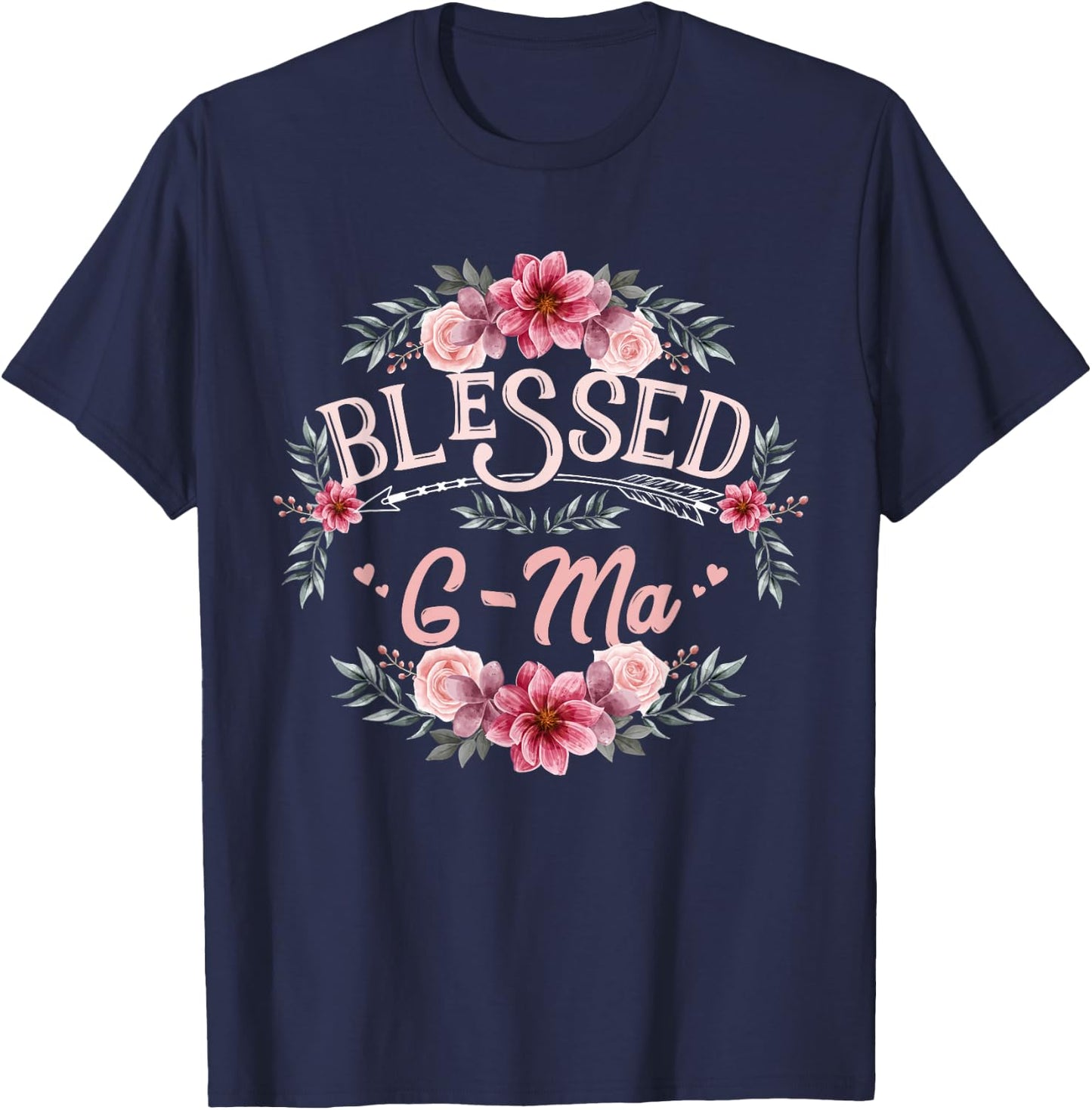 Blessed G-Ma Shirt Mother's Day T-Shirt - T-Shirt | Navy