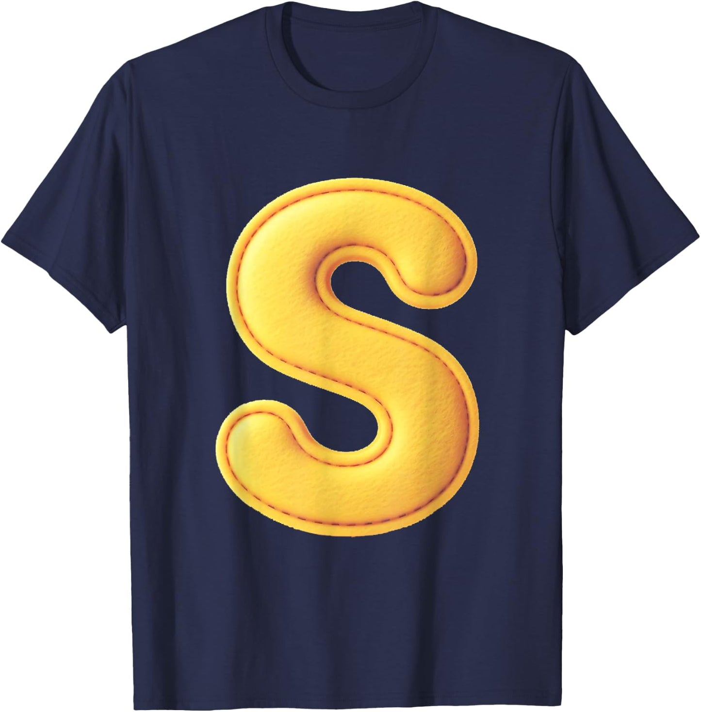 Letter S Funny Chipmunk Group Matching Costume T-Shirt - T-Shirt | Navy