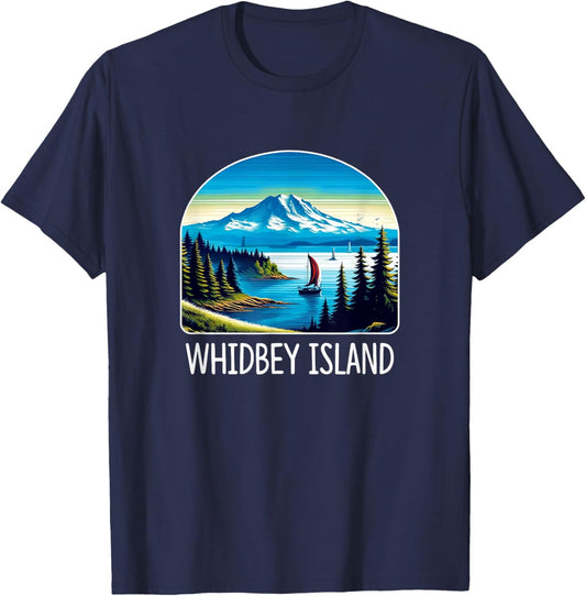Whidbey Island - Washington T-Shirt - T-Shirt | Navy