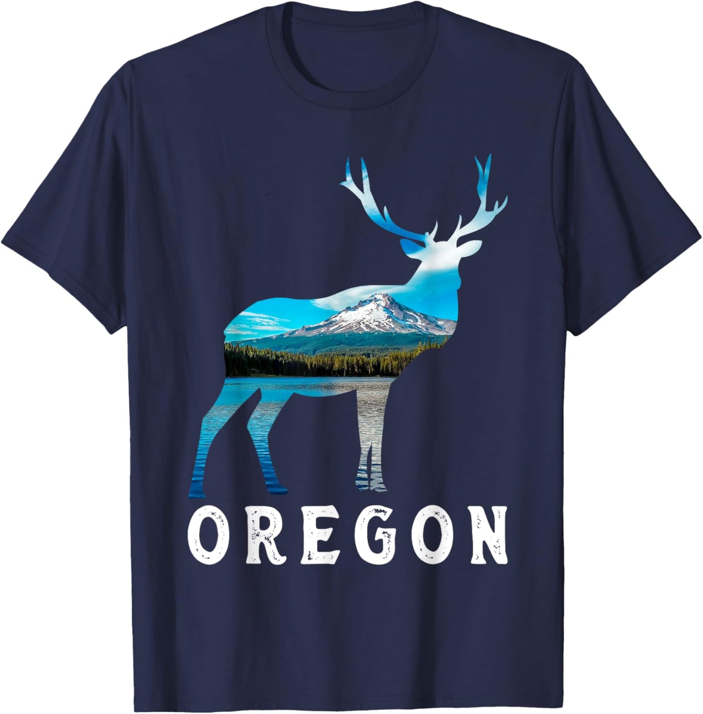 Oregon Lover, Oregon Pride, Visiting Oregon Tourist, Oregon T-Shirt - T-Shirt | Navy