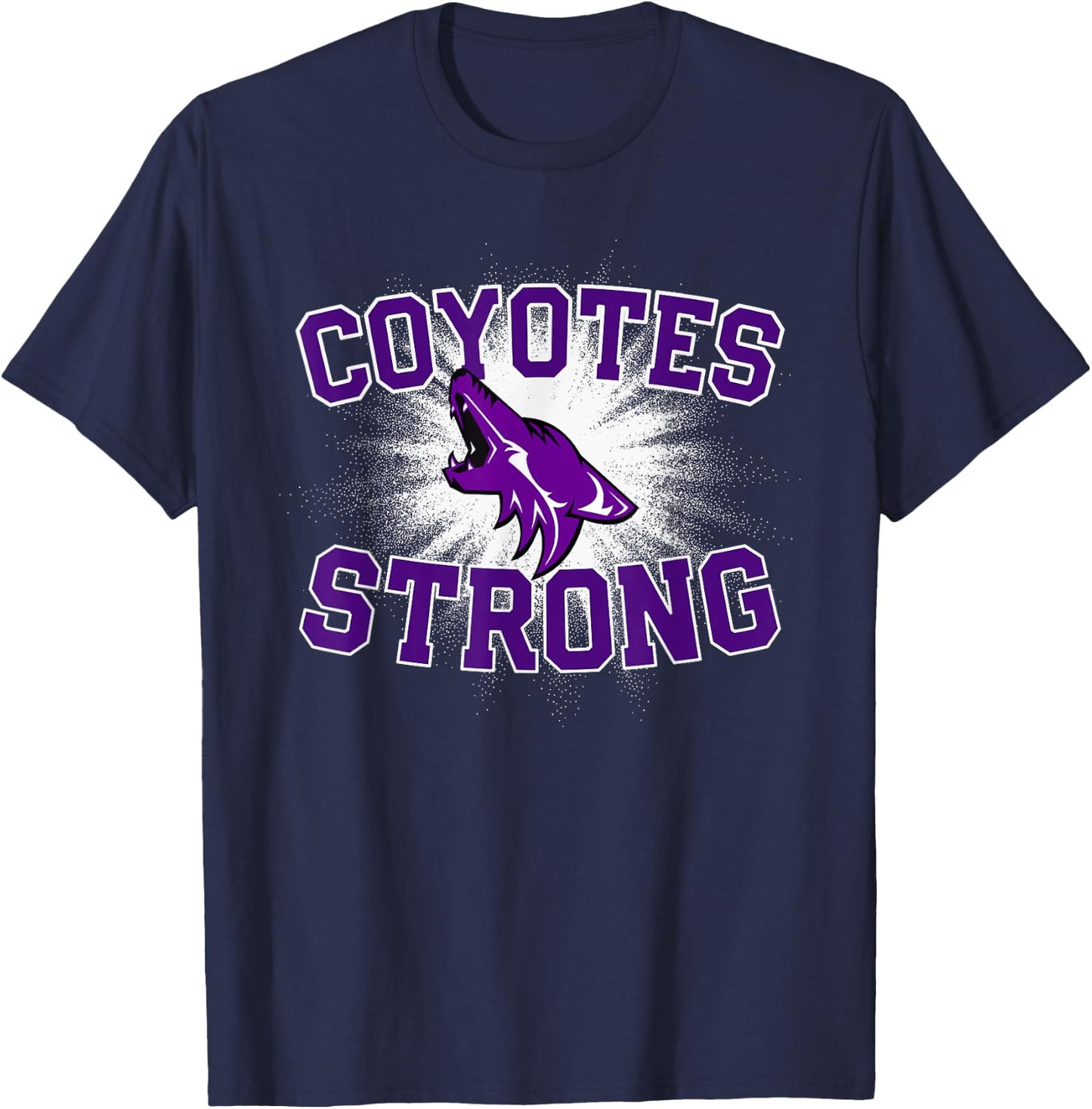 Anna Coyotes Logo Strong Flag HS T-Shirt - T-Shirt | Navy