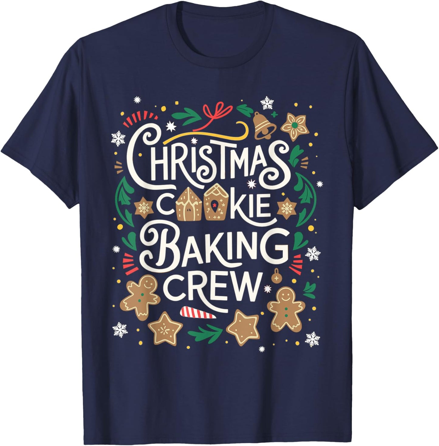 Christmas Cookie Baking Crew Family Christmas X-Mas T-Shirt - T-Shirt | Navy
