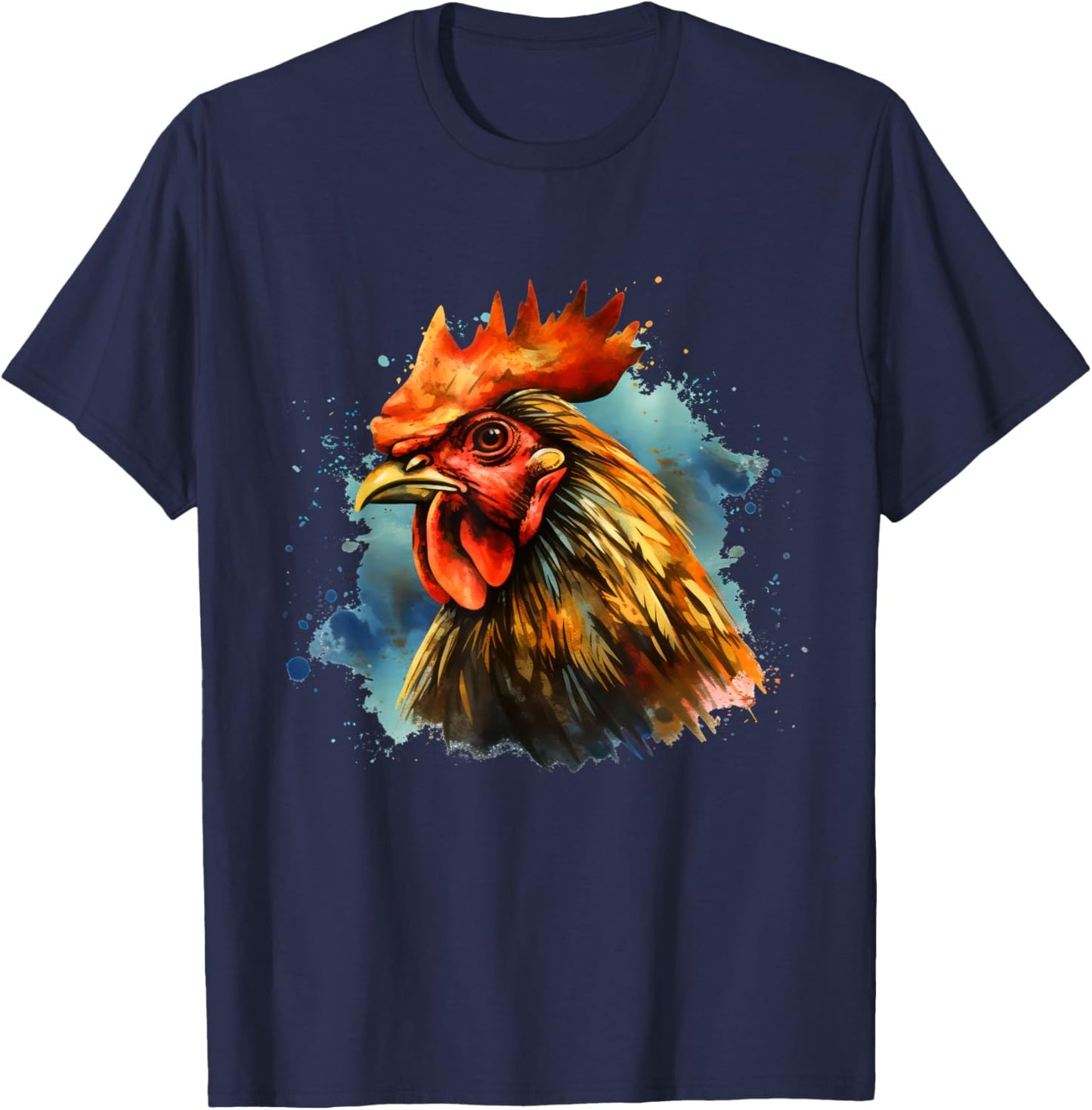 Vintage Rooster Chicken T-Shirt - T-Shirt | Navy