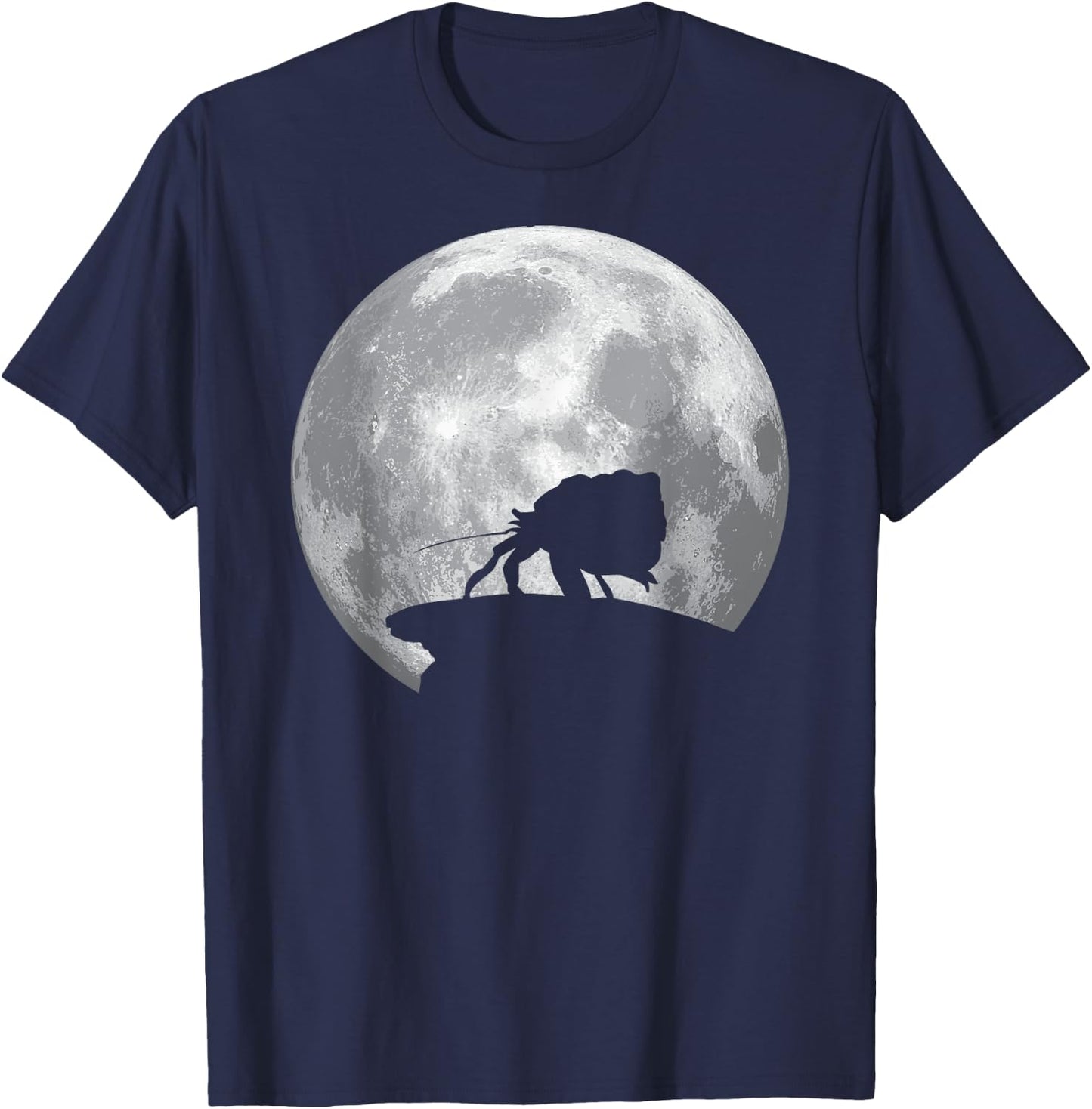 HERMIT CRAB And Moon Vintage Halloween Costume T-Shirt - T-Shirt | Navy