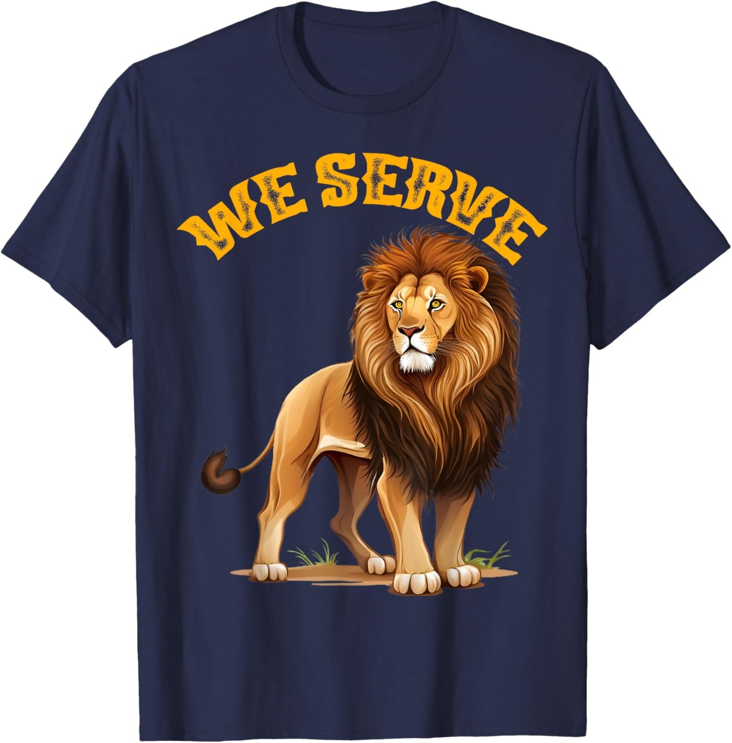 Lions Club member We Serve gift T-Shirt - T-Shirt | Navy