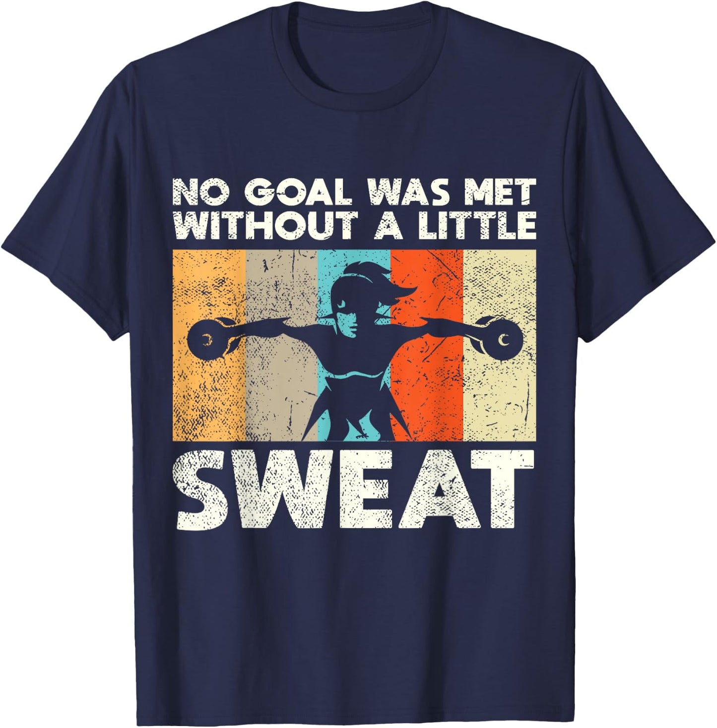 Women Workout Gym Saying Motivational Fitness Lover Gift T-Shirt - T-Shirt | Navy