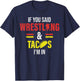 Funny Wrestling and Tacco T-Shirt - T-Shirt | Navy