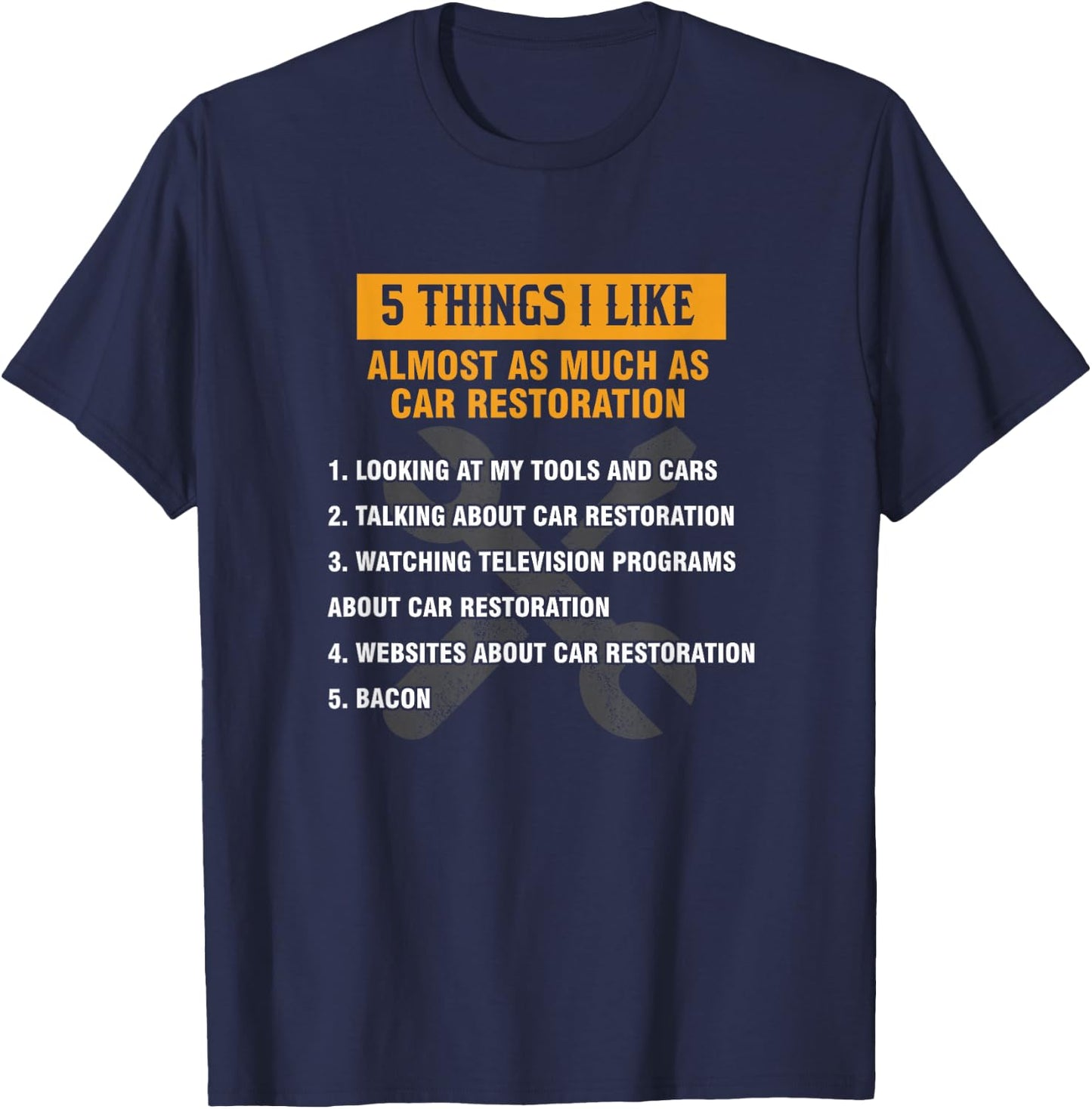 Funny Car Restoration Detailing Car Restorer T-Shirt - T-Shirt | Navy