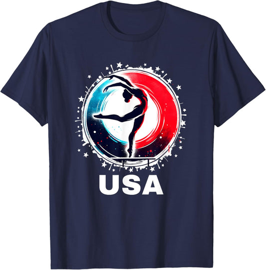 Gymnastics Apparel United States American Gymnastics Team T-Shirt - T-Shirt | Navy