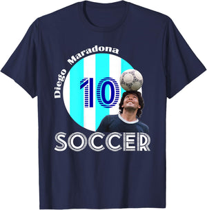 Diego Maradona_004_Back Printed T-Shirt - T-Shirt | Navy