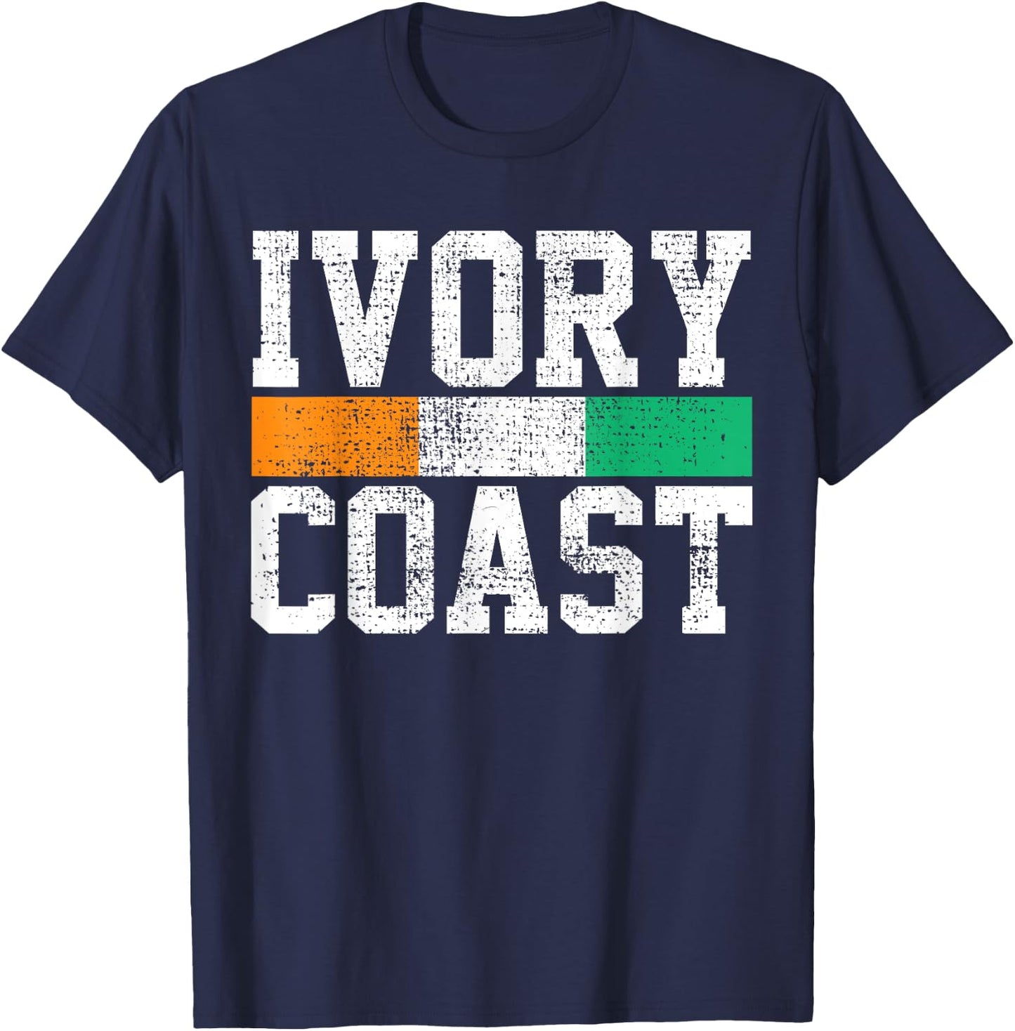 Ivory Coast Shirt National Flag African Pride T-Shirt - T-Shirt | Navy