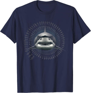 Hai Fische Helix Haie Megalodon Haifisch Shark Meerestiere T-Shirt - T-Shirt | Navy