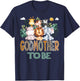 Soon To Be GodMother Jungle Animal Safari Gender Reveal T-Shirt - T-Shirt | Navy