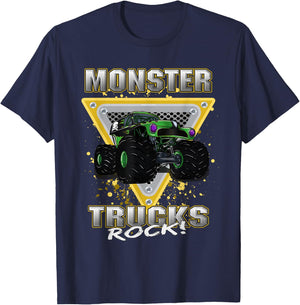 Monster Trucks Rock T-Shirt - T-Shirt | Navy