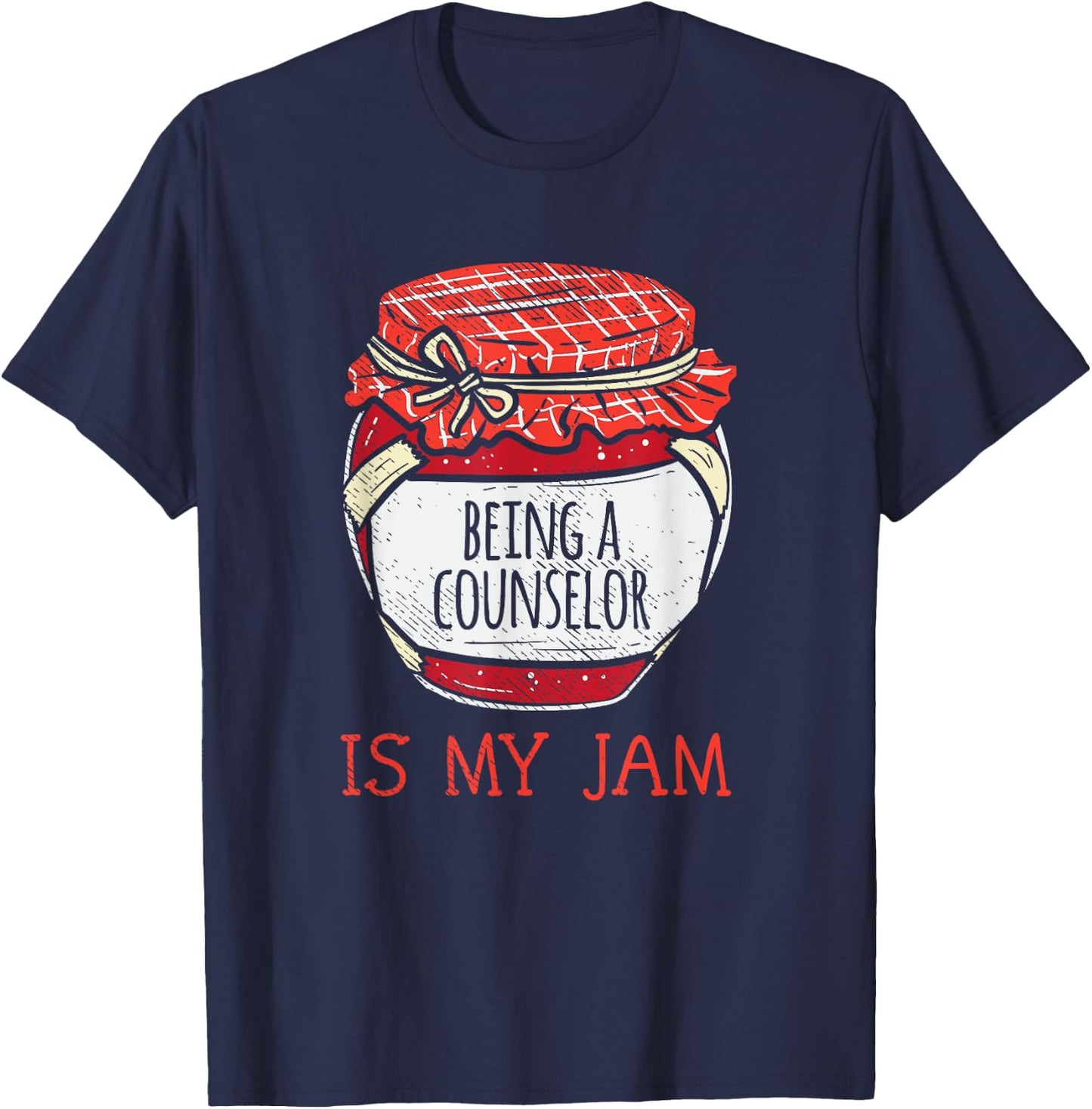 Fun Counseling Appreciation | Funny Cute School Counselor T-Shirt - T-Shirt | Navy