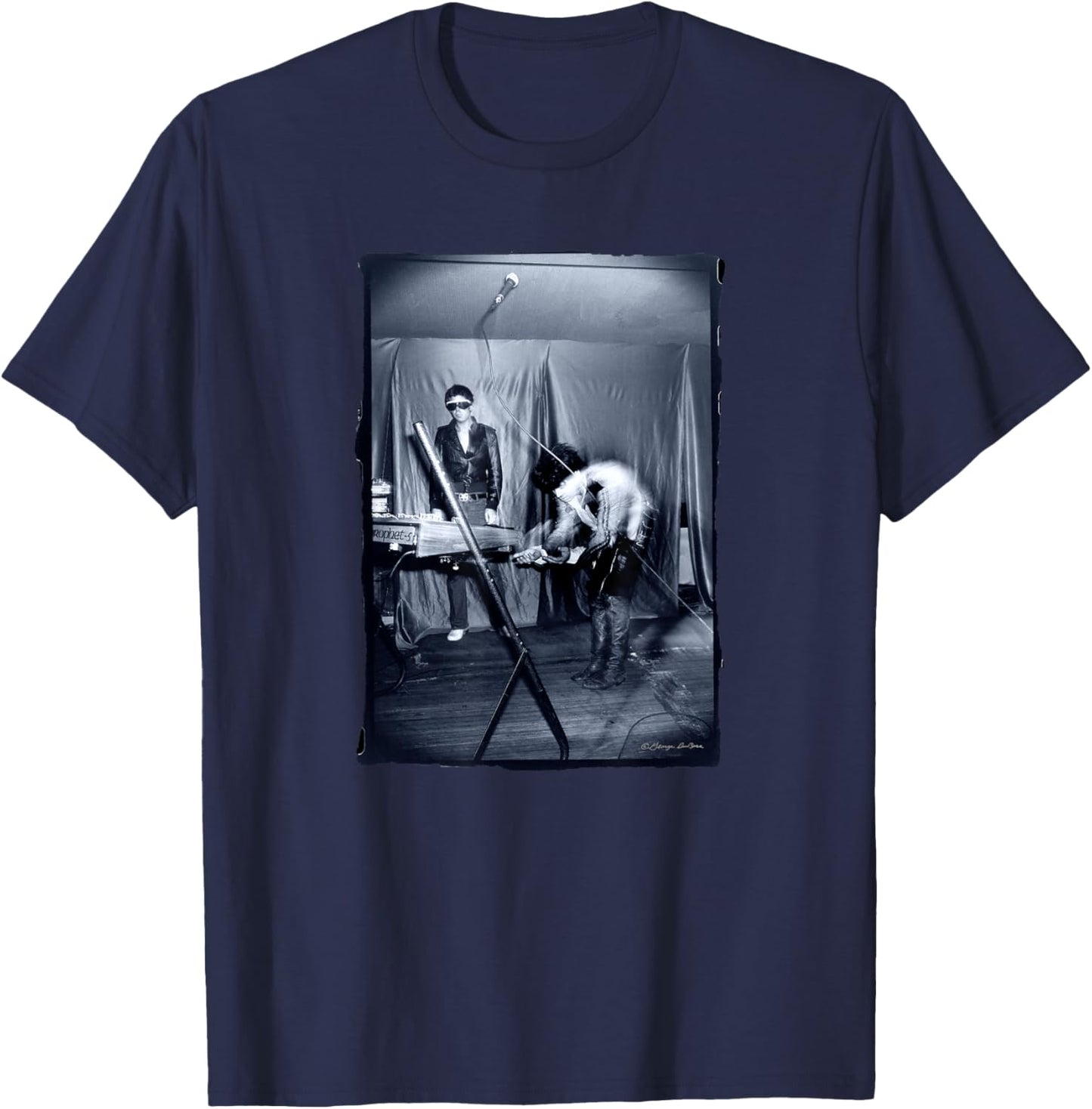 Suicide Band Live NYC Concert By George DuBose T-Shirt - T-Shirt | Navy