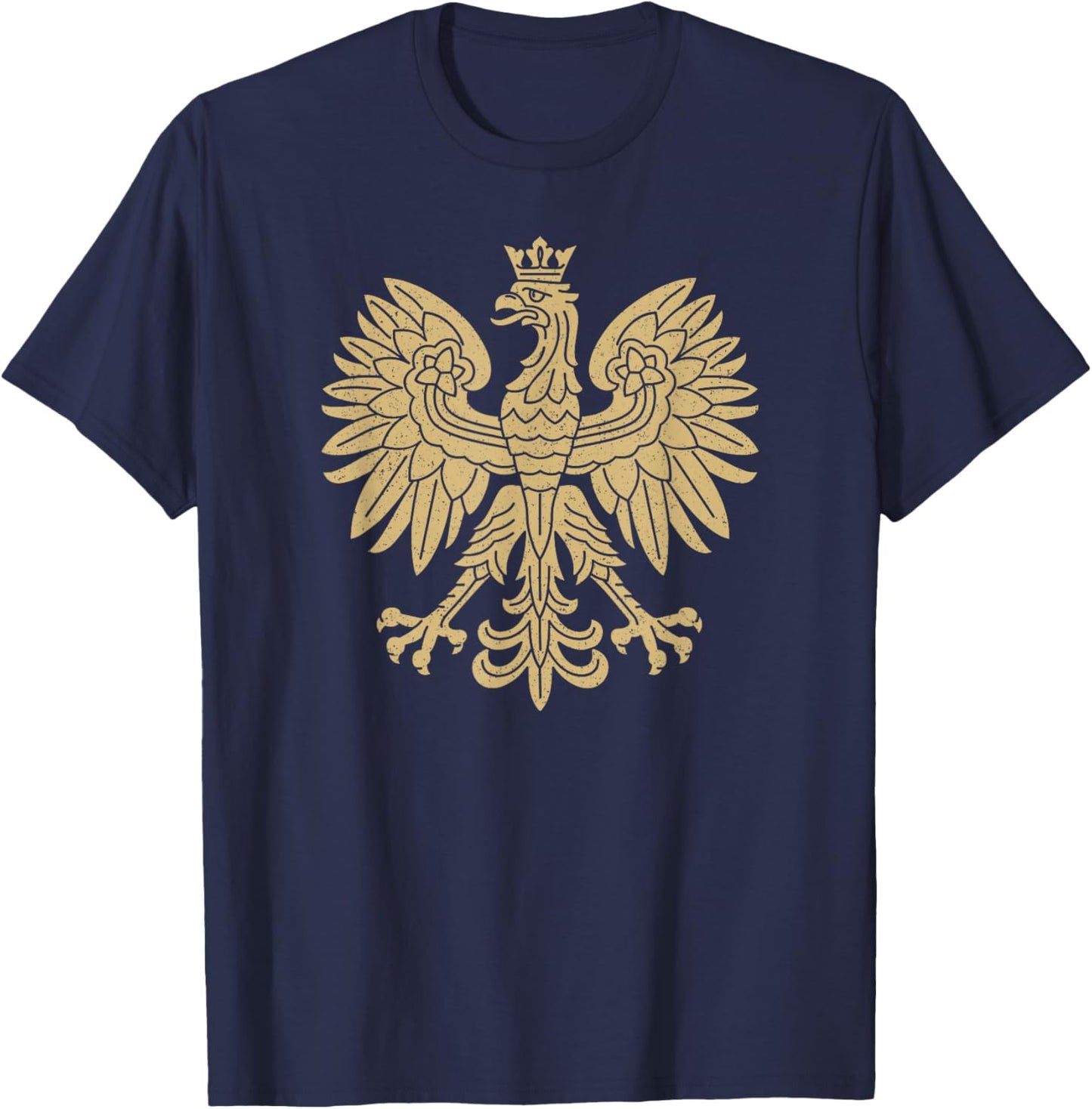 Poland Eagle Symbol Flag Polish Coat of Arms Emblem T-Shirt - T-Shirt | Navy