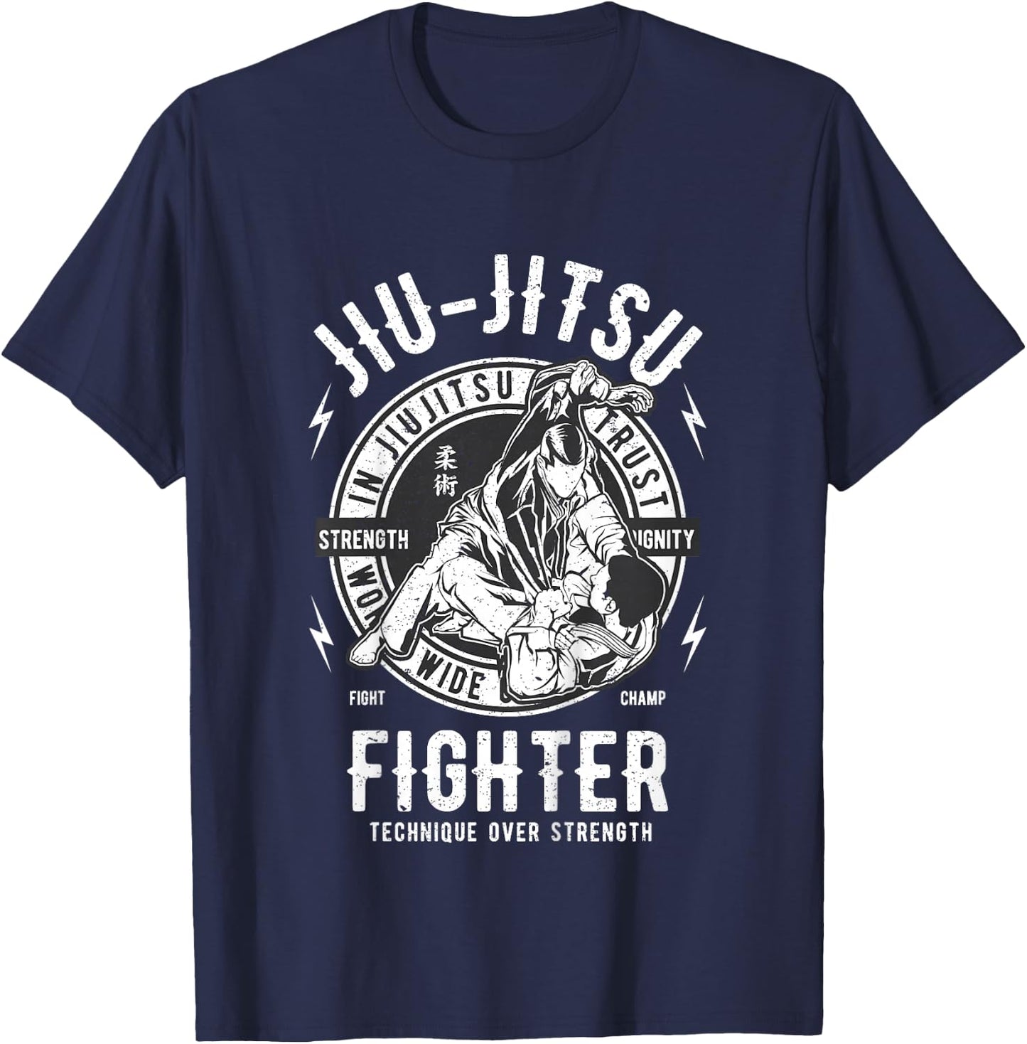 JIU Jitsu BJJ Kids Boy Girl Youth Children Boys T-Shirt - T-Shirt | Navy