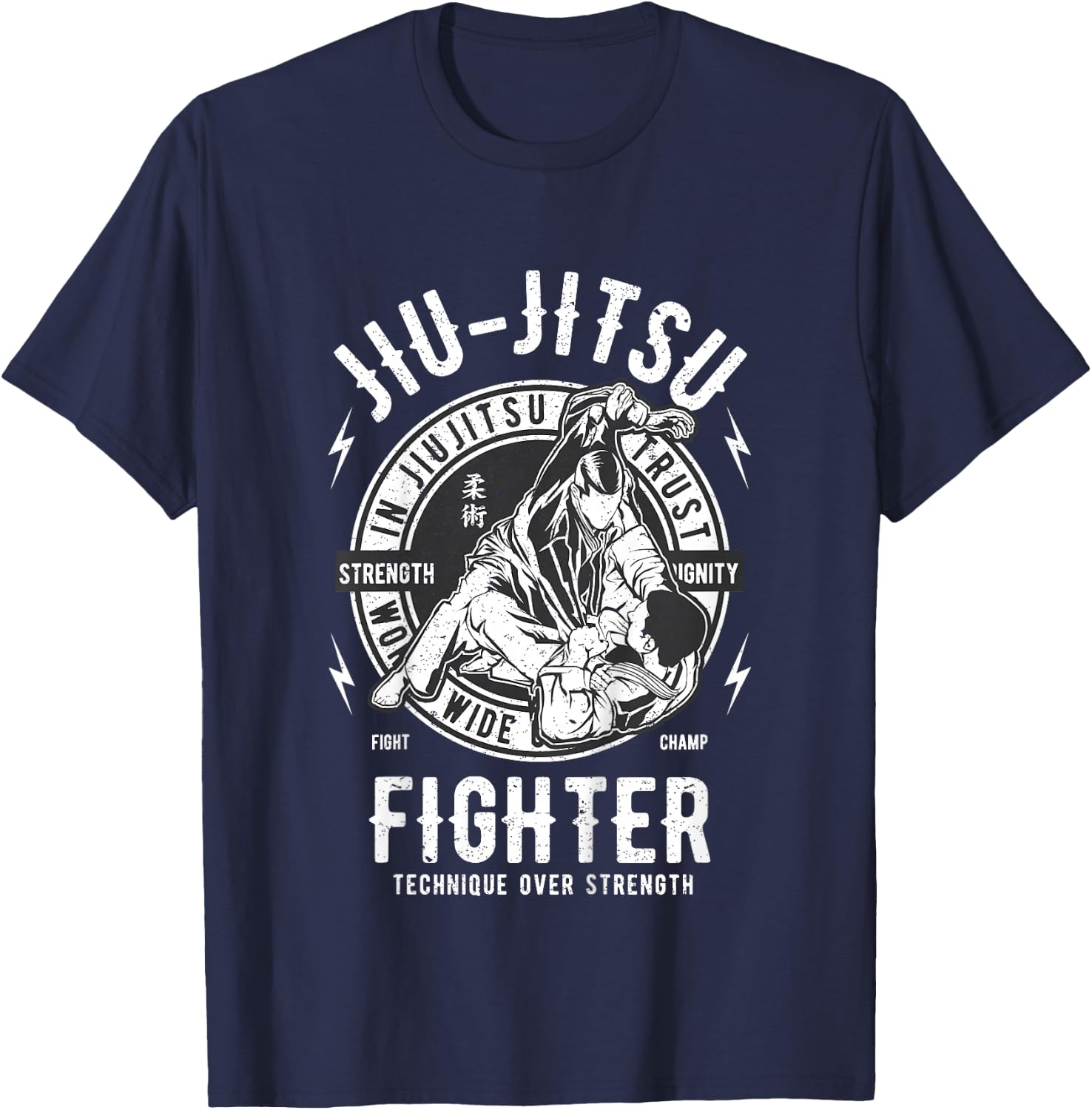 JIU Jitsu BJJ Kids Boy Girl Youth Children Boys T-Shirt - T-Shirt | Navy