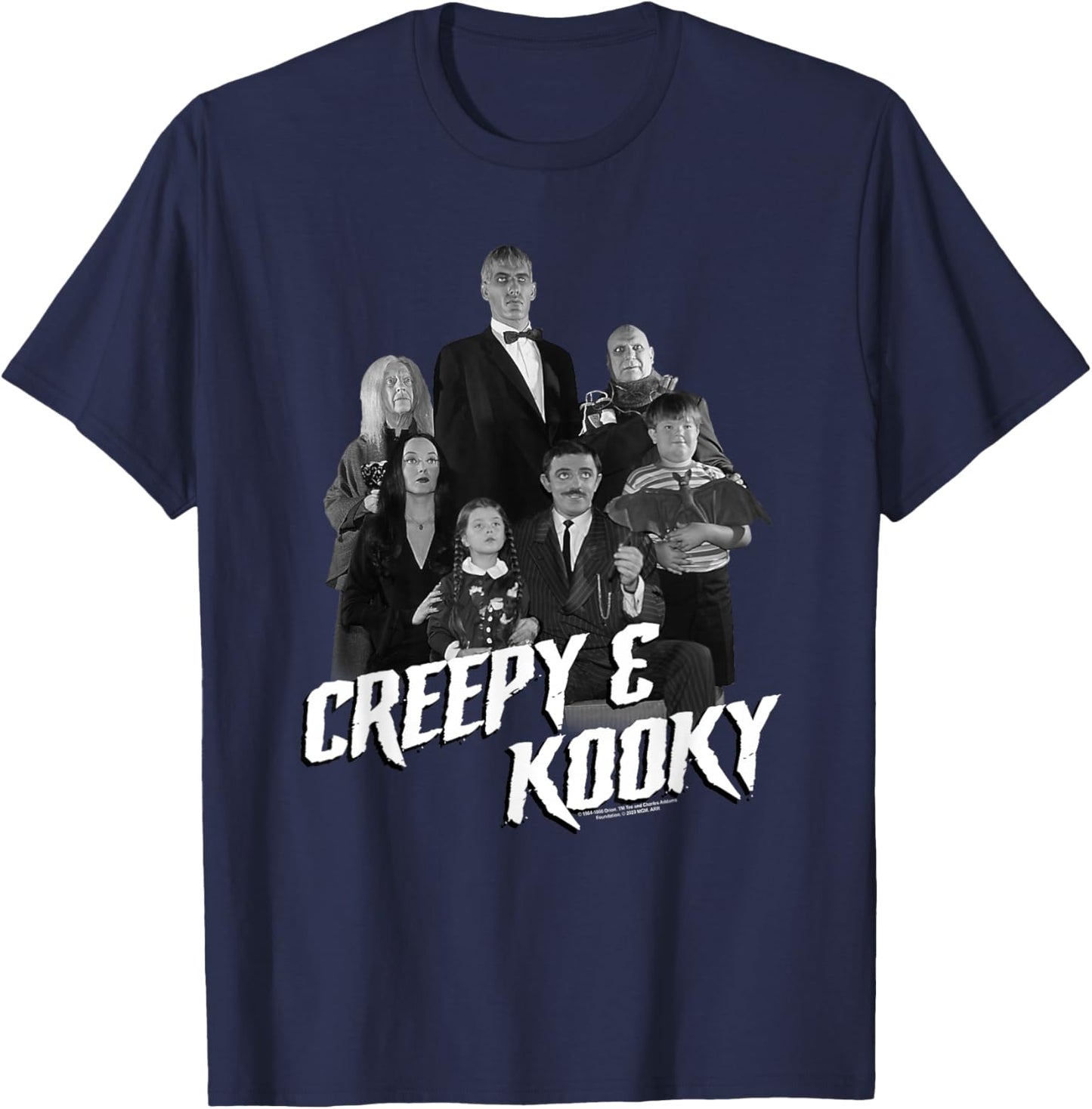 The Addams Family Creepy and Kooky T-Shirt - T-Shirt | Navy