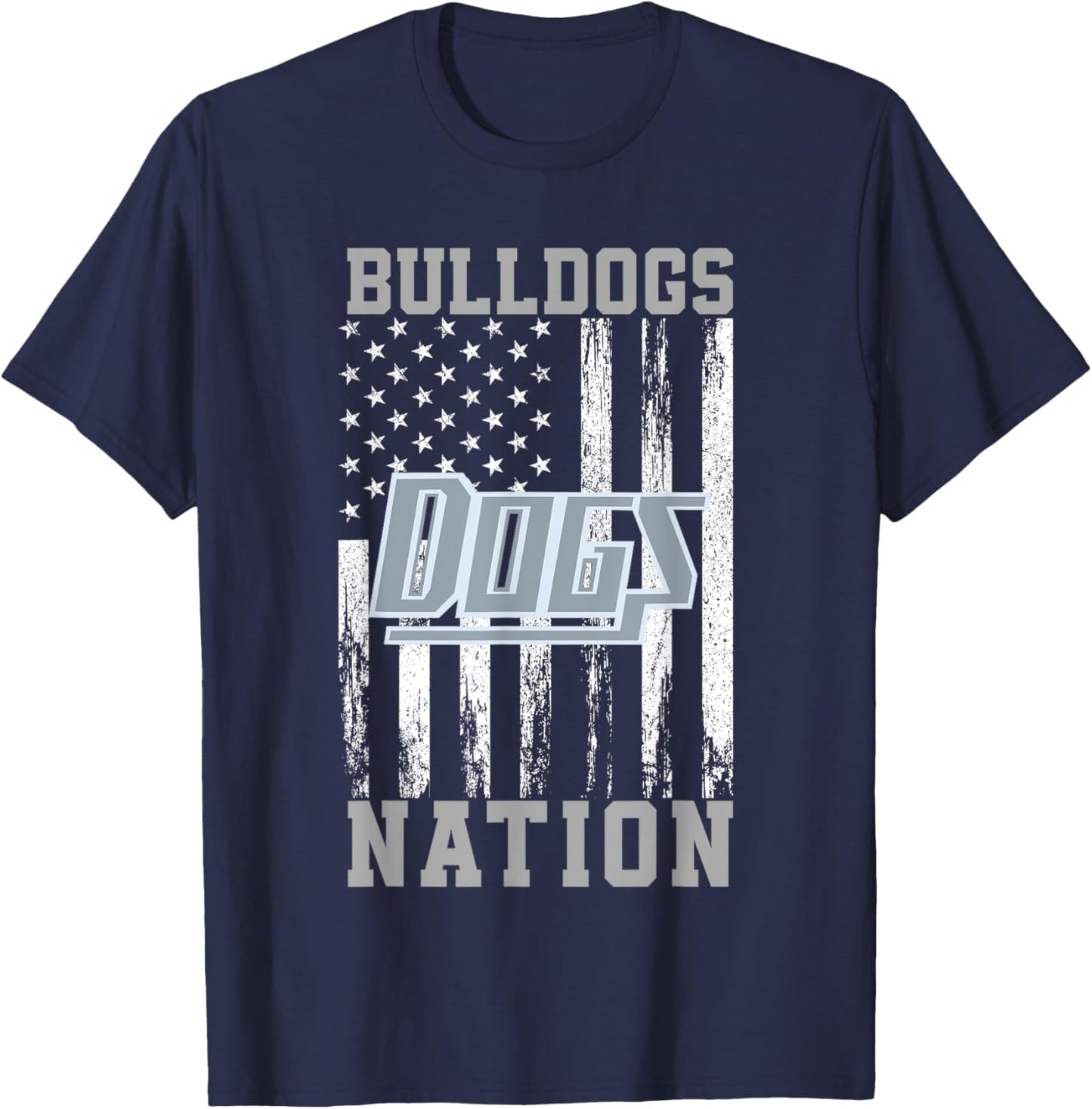 Edmond Memorial Bulldogs Logo Nation HS T-Shirt - T-Shirt | Navy