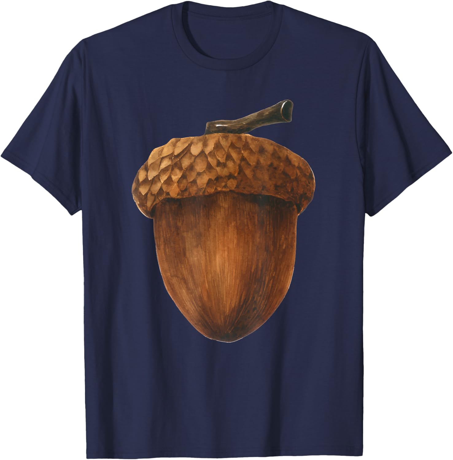 Big Acorn Costume Cute Easy Food Halloween T-Shirt - T-Shirt | Navy