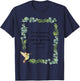 Colossians 3:12 Clothe Ourselves with Compassion Quotes T-Shirt - T-Shirt | Navy