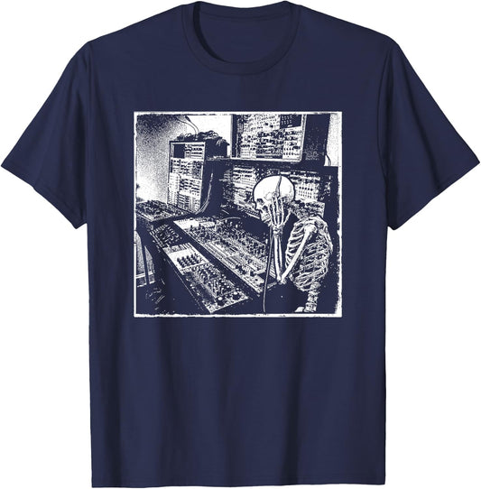 Electronic Music Synthesizer Techno Music DJ Producer T-Shirt - T-Shirt | Navy
