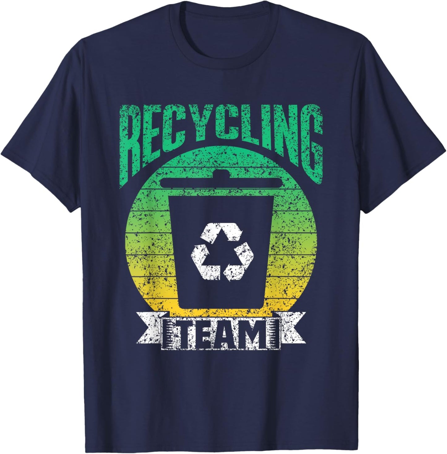 Recycling Team Trash Recycle Earth Day Environment T-Shirt - T-Shirt | Navy