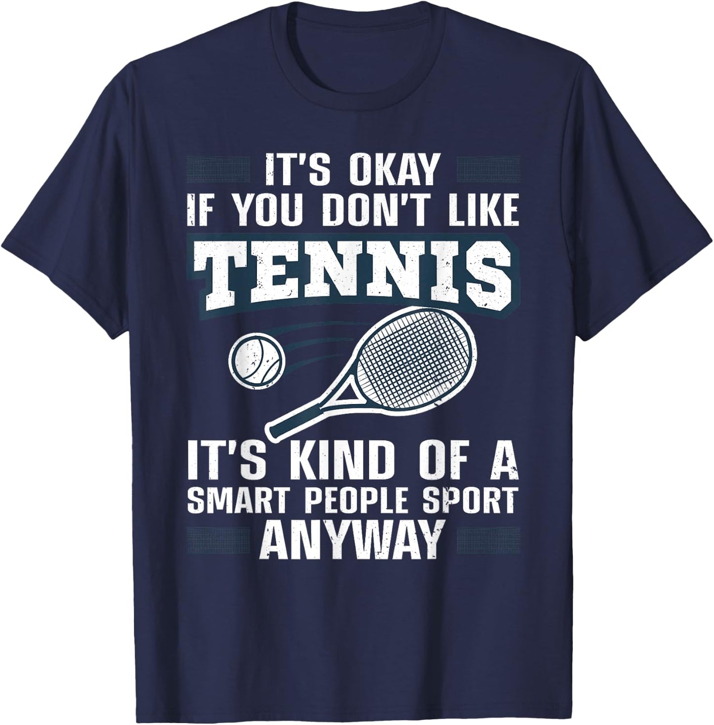 Cute Tennis Women Tennis Players Coach Sports Humor T-Shirt - T-Shirt | Navy