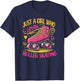 Just A Girl Who Loves Roller Skating T-Shirt - T-Shirt | Navy