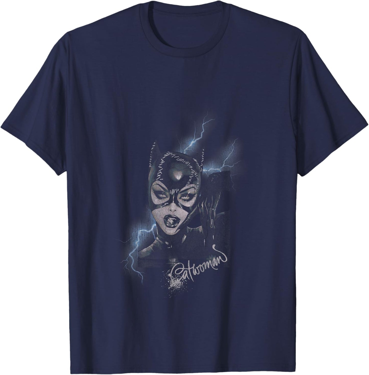 Kids Batman Catwoman Pose , Black, 2 T-Shirt - T-Shirt | Navy