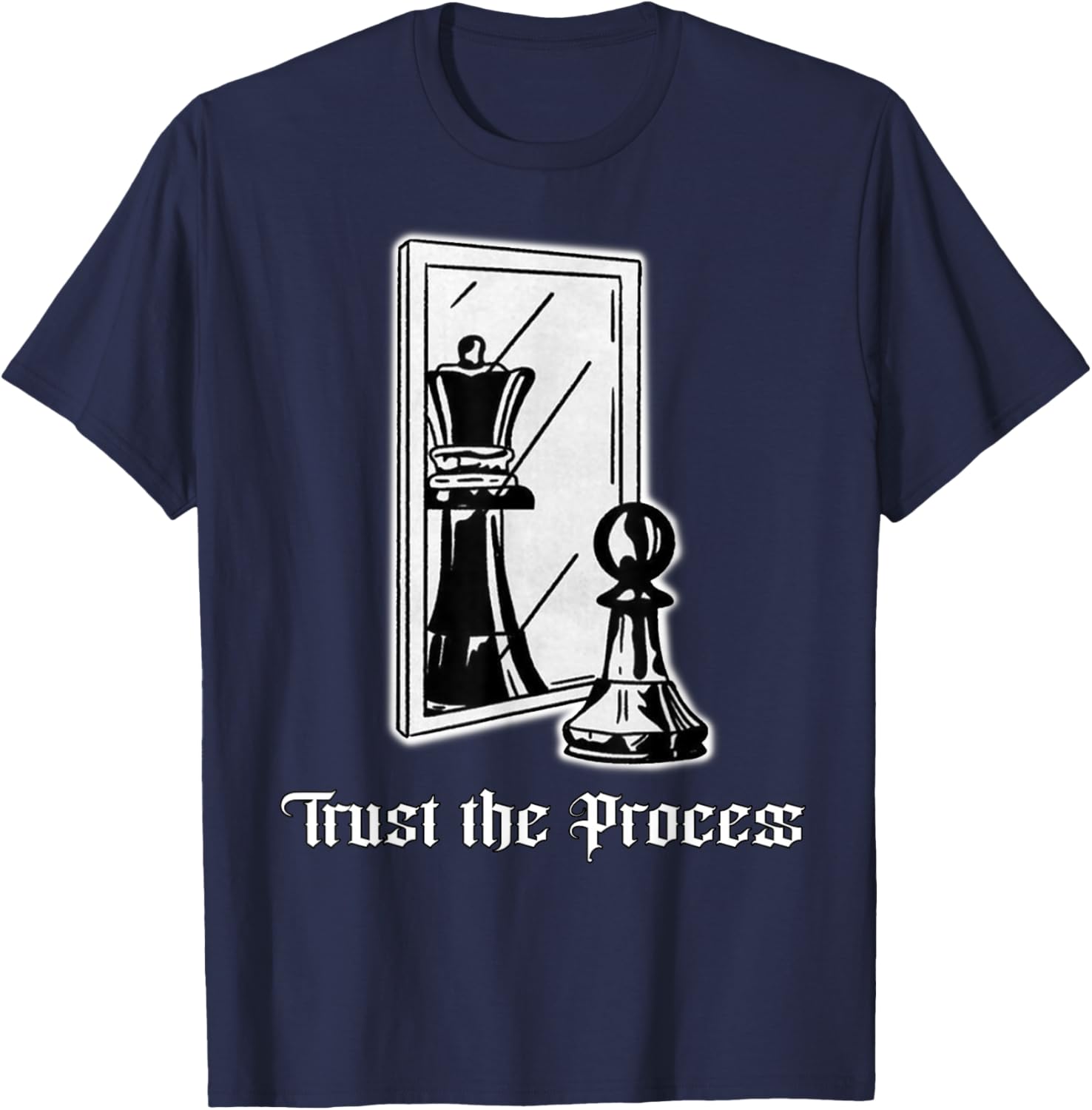 Trust the Process Chess King T-Shirt - T-Shirt | Navy