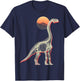 Iguanodon Dinosaur Motif Skeleton Art Iguanodon T-Shirt - T-Shirt | Navy
