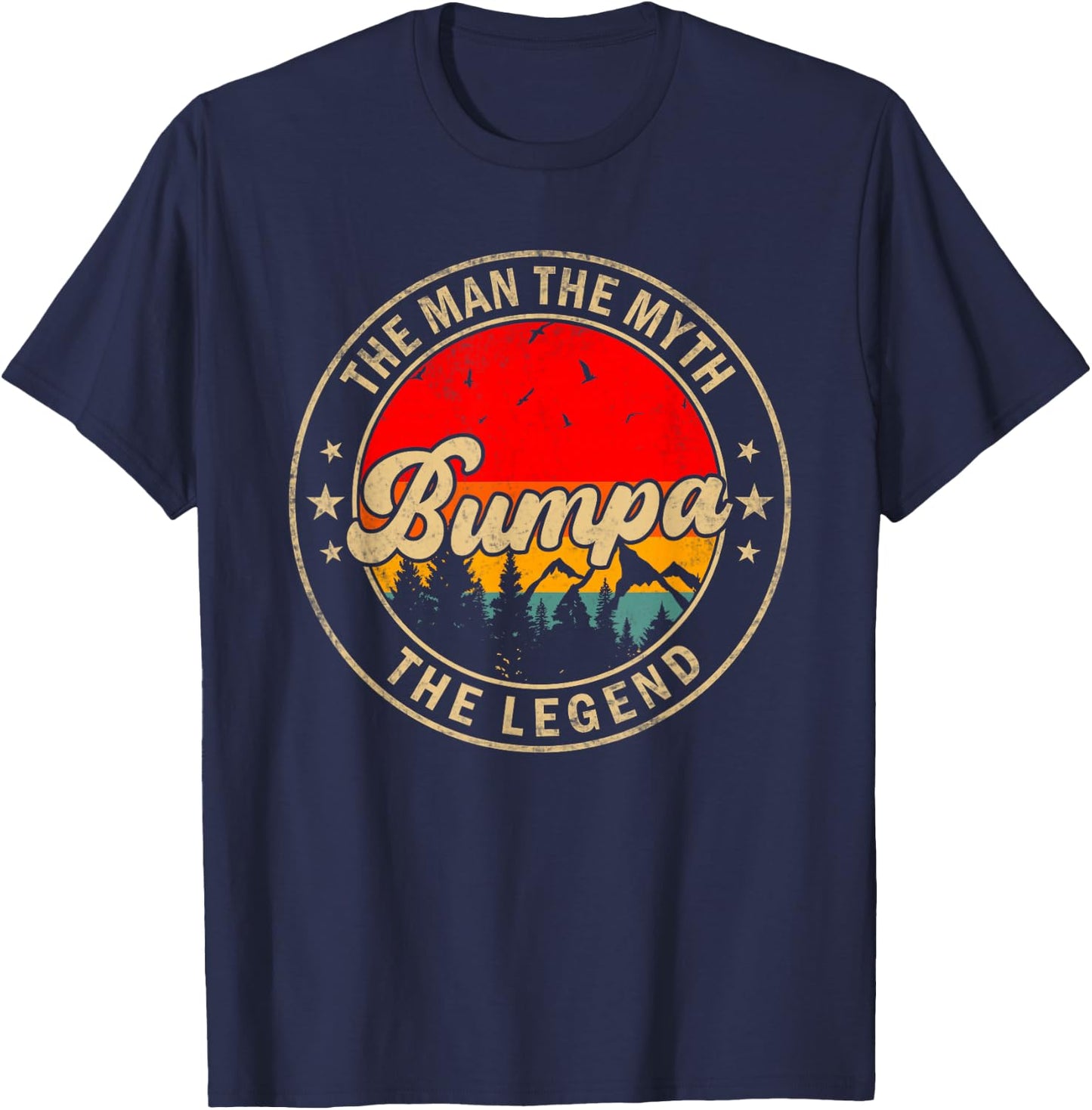 Bumpa the Man the Myth the Legend Father's Day for Grandpa T-Shirt - T-Shirt | Navy