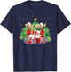 Vintage Retro Christmas Holiday White Movie 1954 80s Song T-Shirt - T-Shirt | Navy