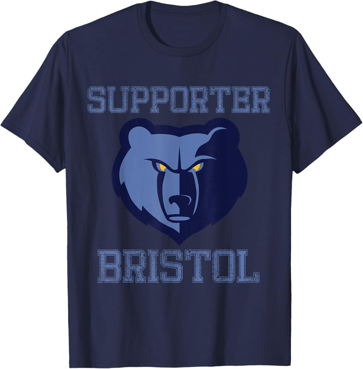 Supporter Bristol Rugby Funny Rugbyman England T-Shirt - T-Shirt | Navy
