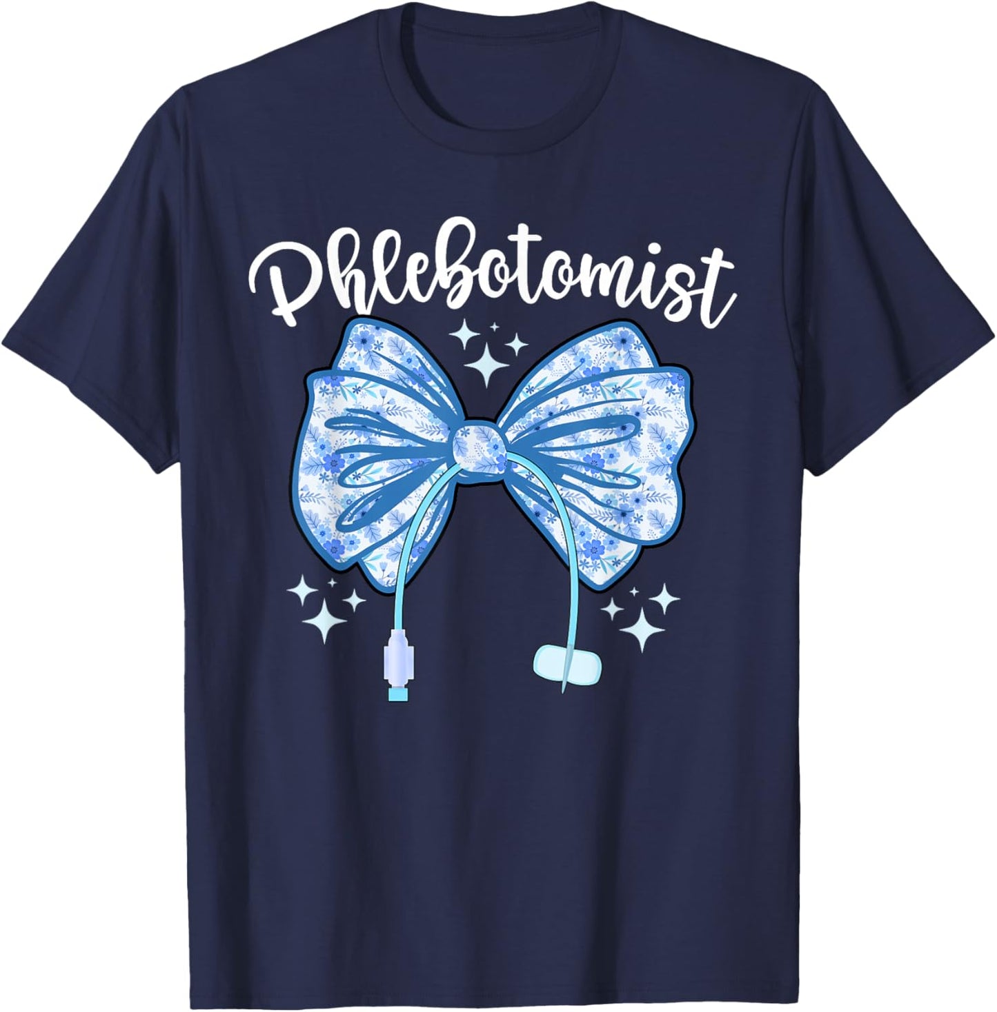 Phlebotomist Coquette Phlebotomy Phlebotomist T-Shirt - T-Shirt | Navy
