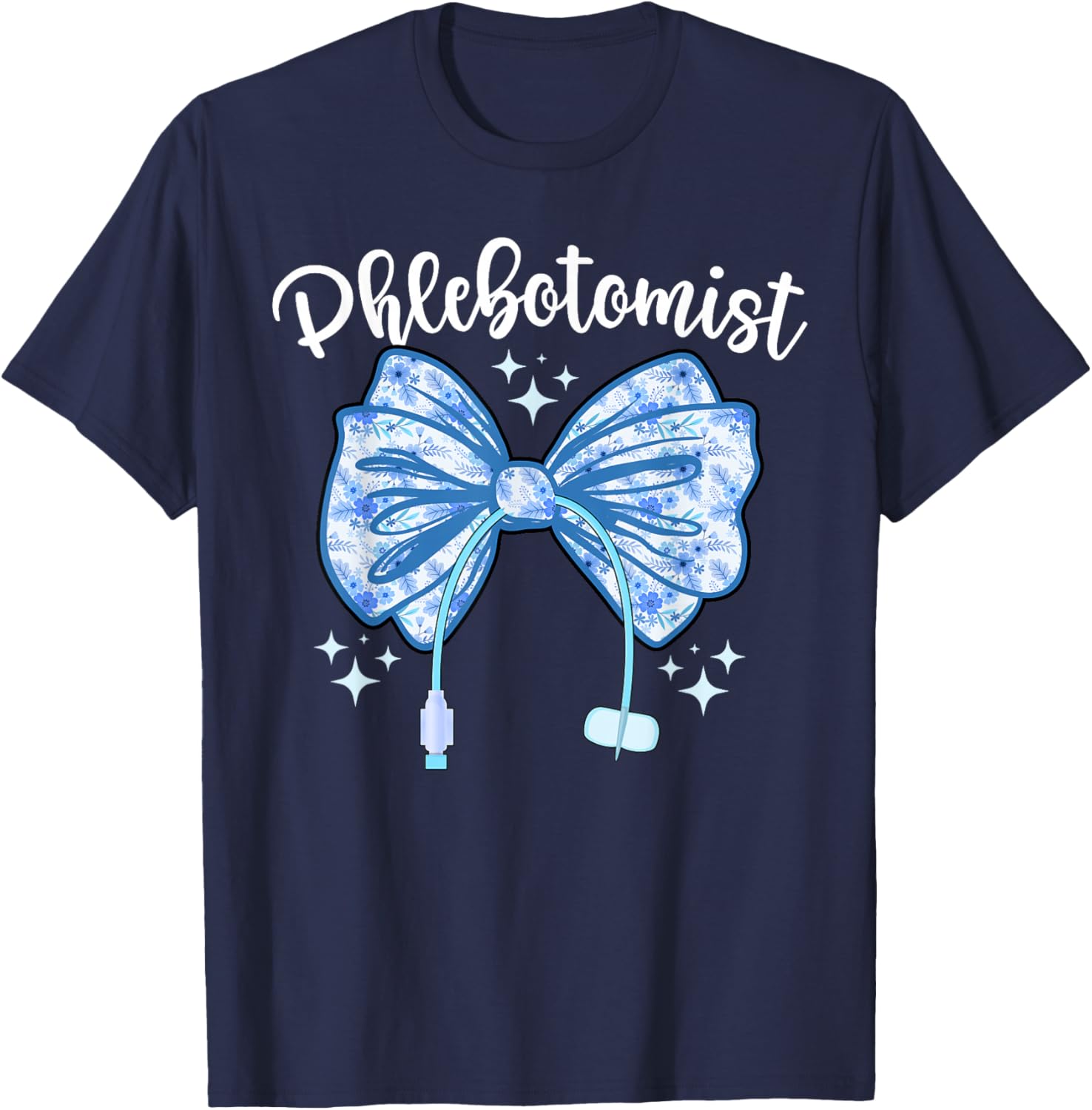 Phlebotomist Coquette Phlebotomy Phlebotomist T-Shirt - T-Shirt | Navy