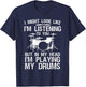 Funny Drummer Design Women Drumline Drumming Drummer T-Shirt - T-Shirt | Navy