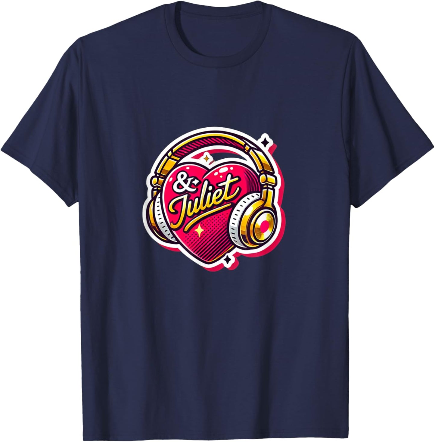& Juliet Musical Theatre Heart Musicals T-Shirt - T-Shirt | Navy