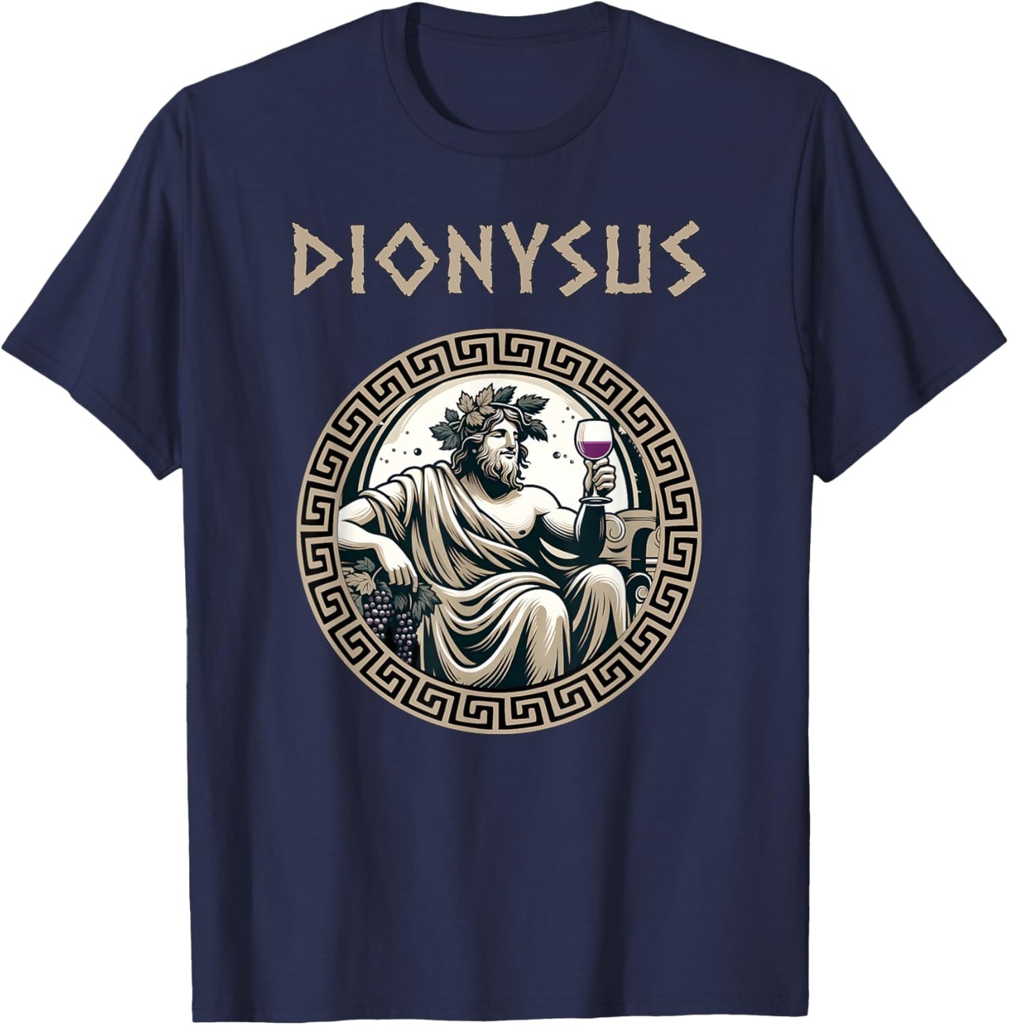 Dionysus Greek God T-Shirt - T-Shirt | Navy