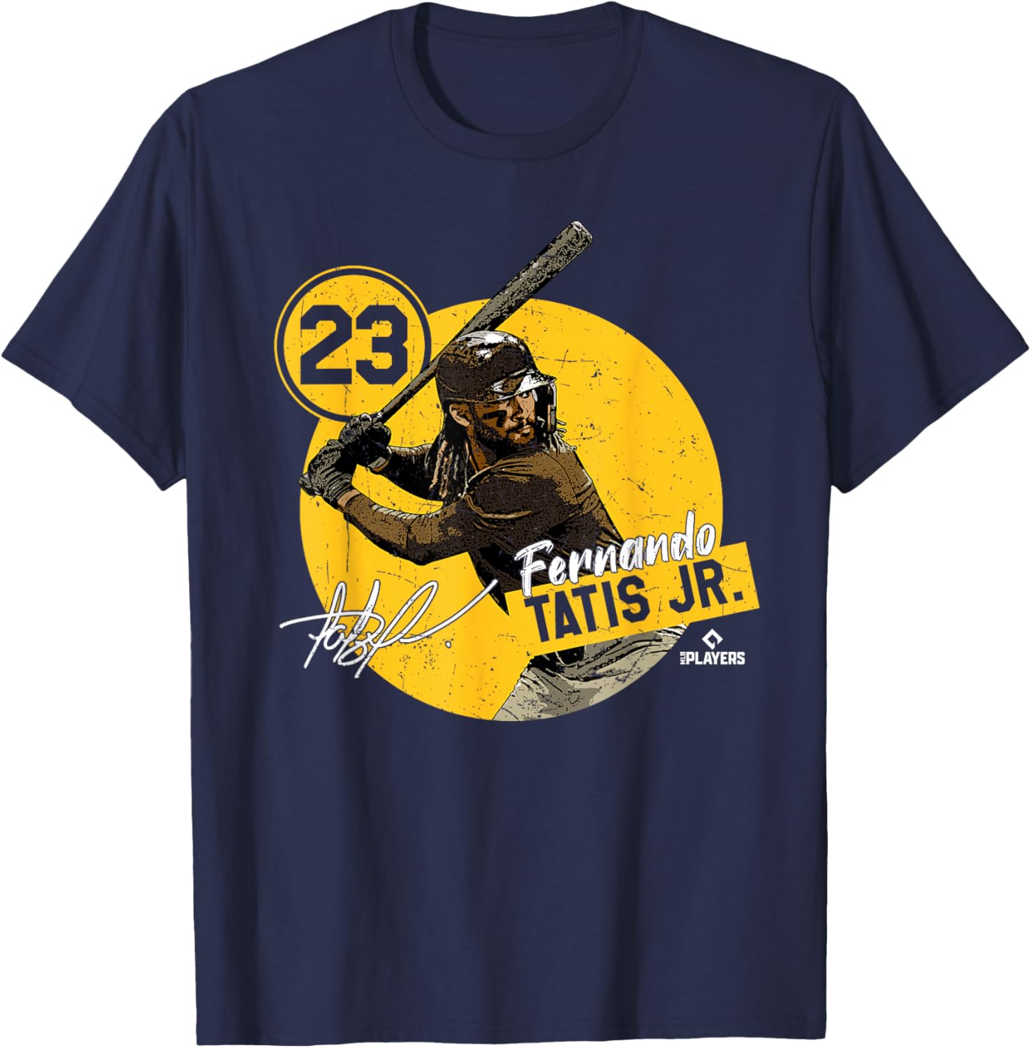 Fernando Tatis Jr | San Diego MLB Player League | MLBTAT4038 T-Shirt - T-Shirt | Navy